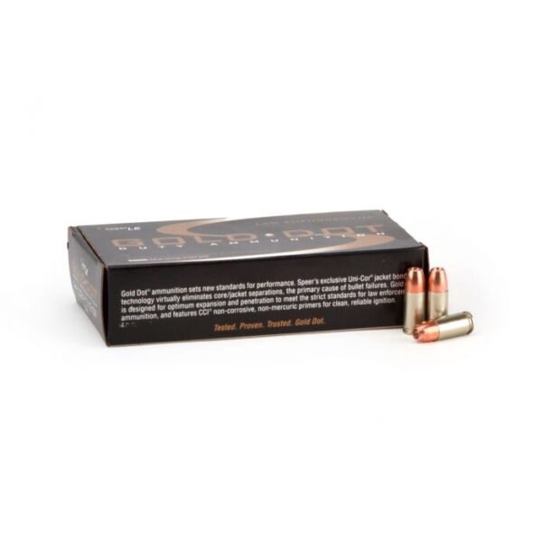 SPEER GOLD DOT 9MM 124 GRAIN +P JHP